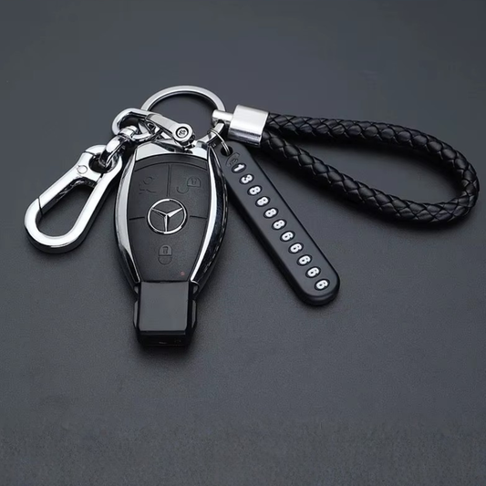 Leather Luggage Phone ID Tag