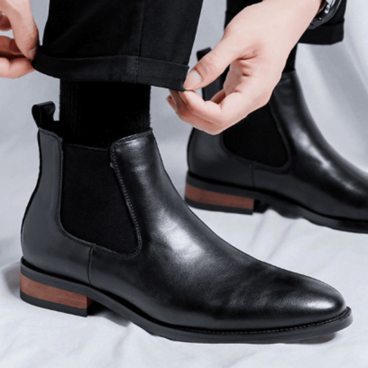 Bota Chelsea Masculina em Couro Moreau