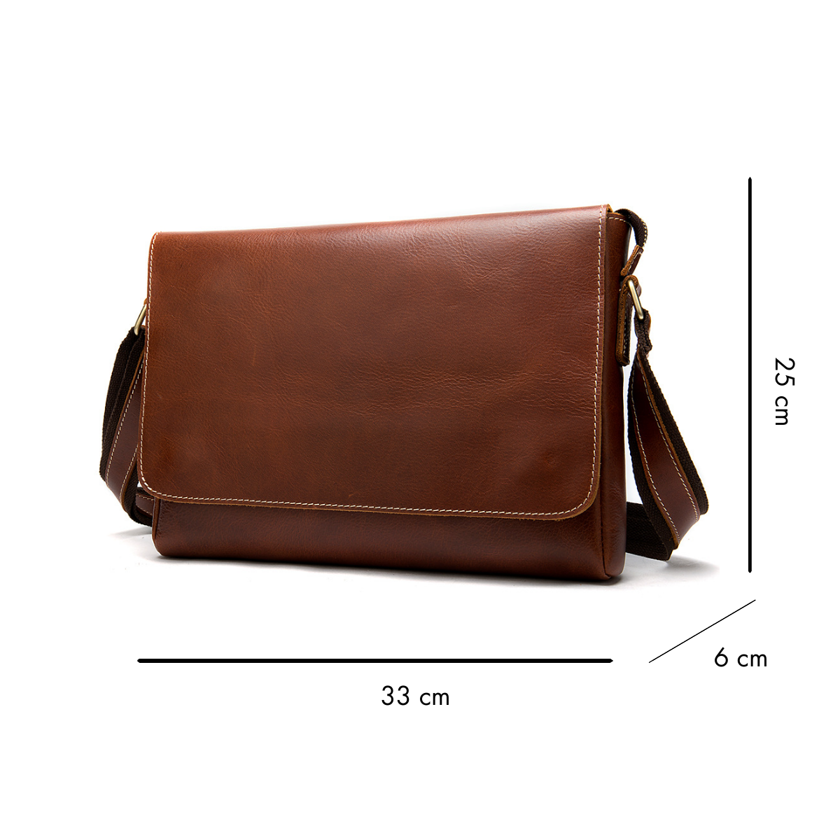 Rugged Genuine Leather Executive Briefcase
