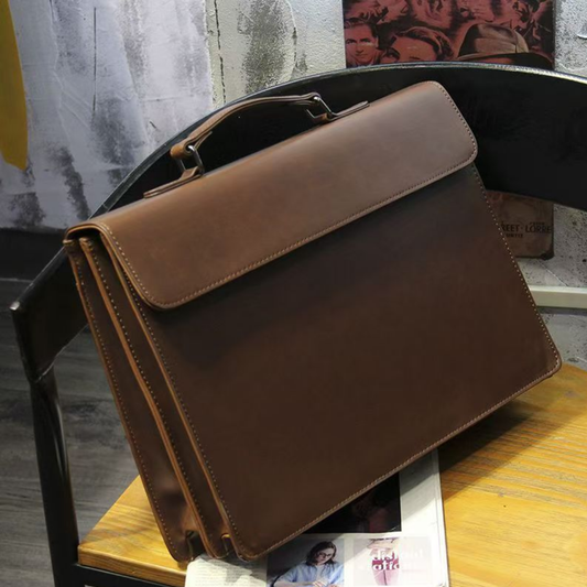 Modern Tech-Leather Executive Briefcase