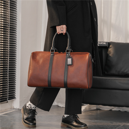 Sophisticated Leather Executive Weekender
