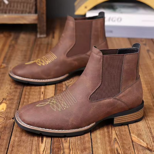 Bota Chelsea Masculina de Couro Premium Fletcher