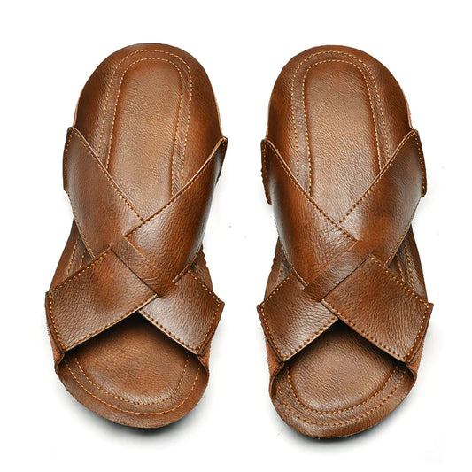 Sandália Masculina em Couro Frangelico
