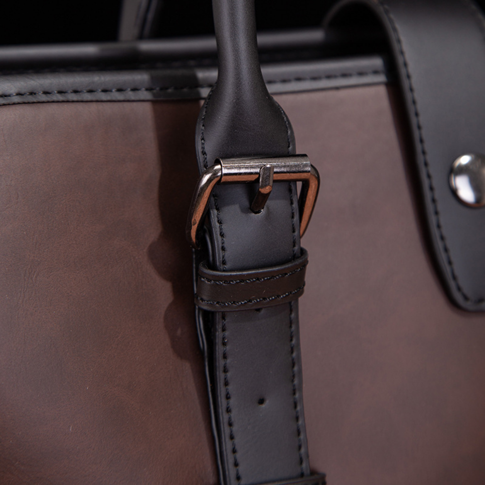 Minimalist Slim Leather Briefcase