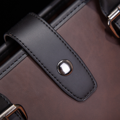 Minimalist Slim Leather Briefcase