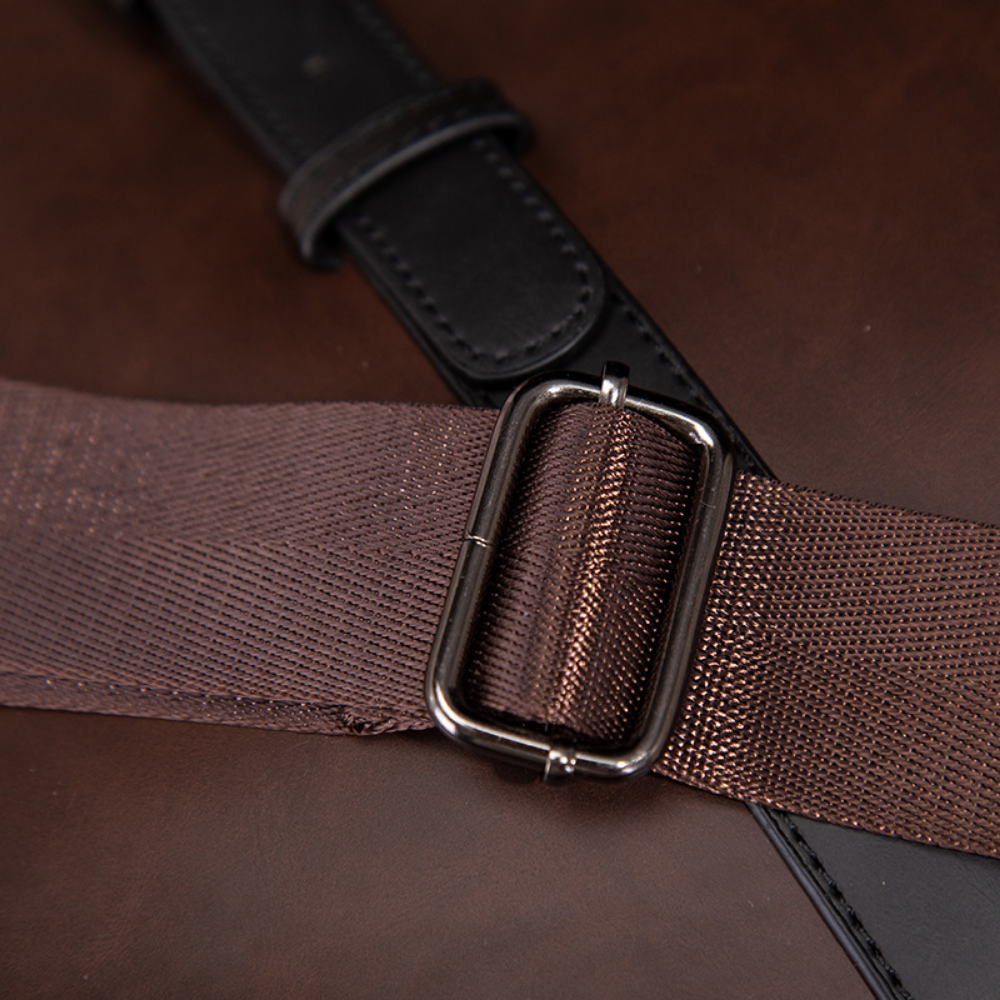 Minimalist Slim Leather Briefcase
