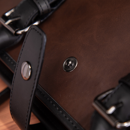 Minimalist Slim Leather Briefcase
