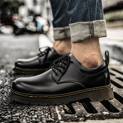 Classic Leather Casual Derby Shoes