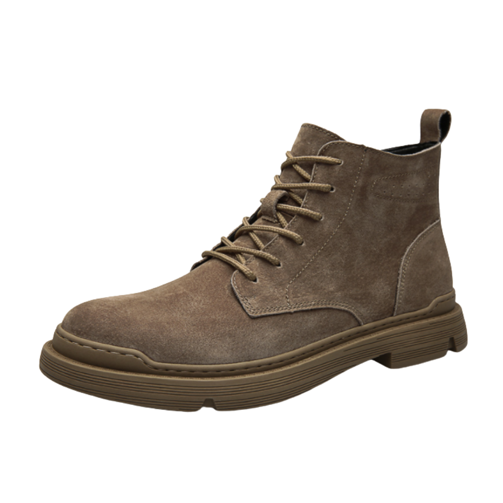 Bota Masculina em Couro Camurça Algernon – Estilo Workwear Clássico