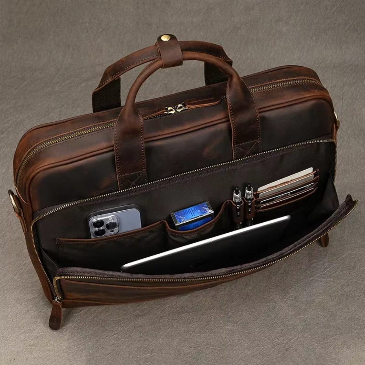 Artisan Handcrafted Leather Briefcase