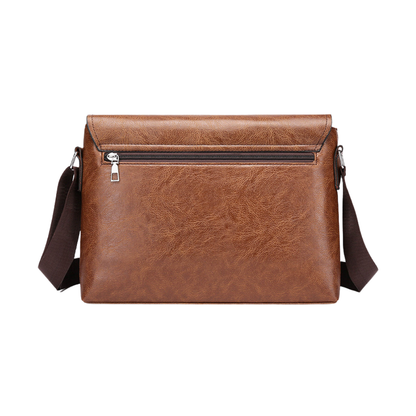Vintage Leather Daily Messenger Bag