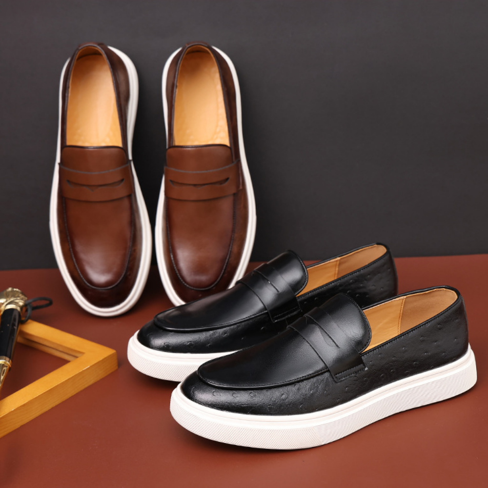 Mocassim Masculino em Couro Montclair