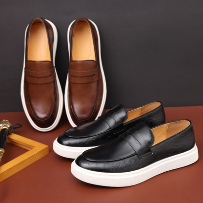 Mocassim Masculino em Couro Montclair