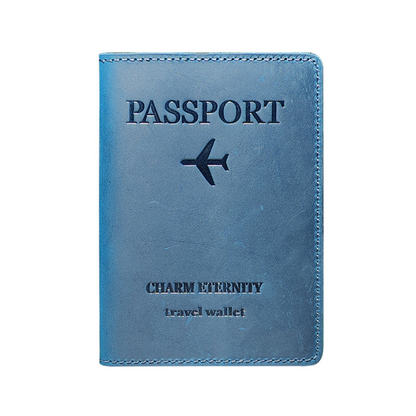 Porta Passaporte de Viagem em Couro