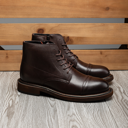 Rugged Genuine Leather Heritage Boots