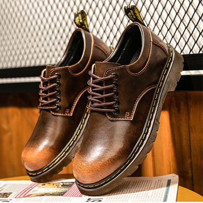 Classic Leather Casual Derby Shoes