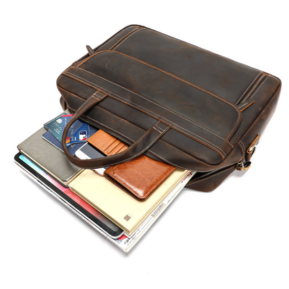 Classic Professional Leather Briefcase