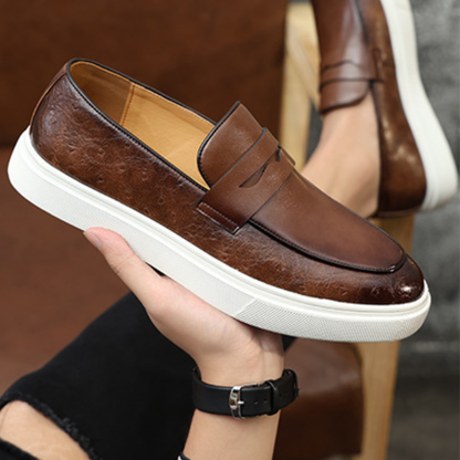 Mocassim Masculino em Couro Montclair