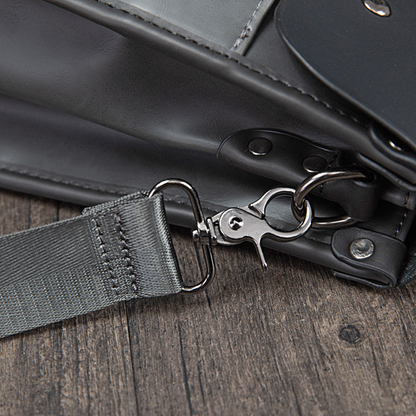 Modern Structured Leather Business Bag