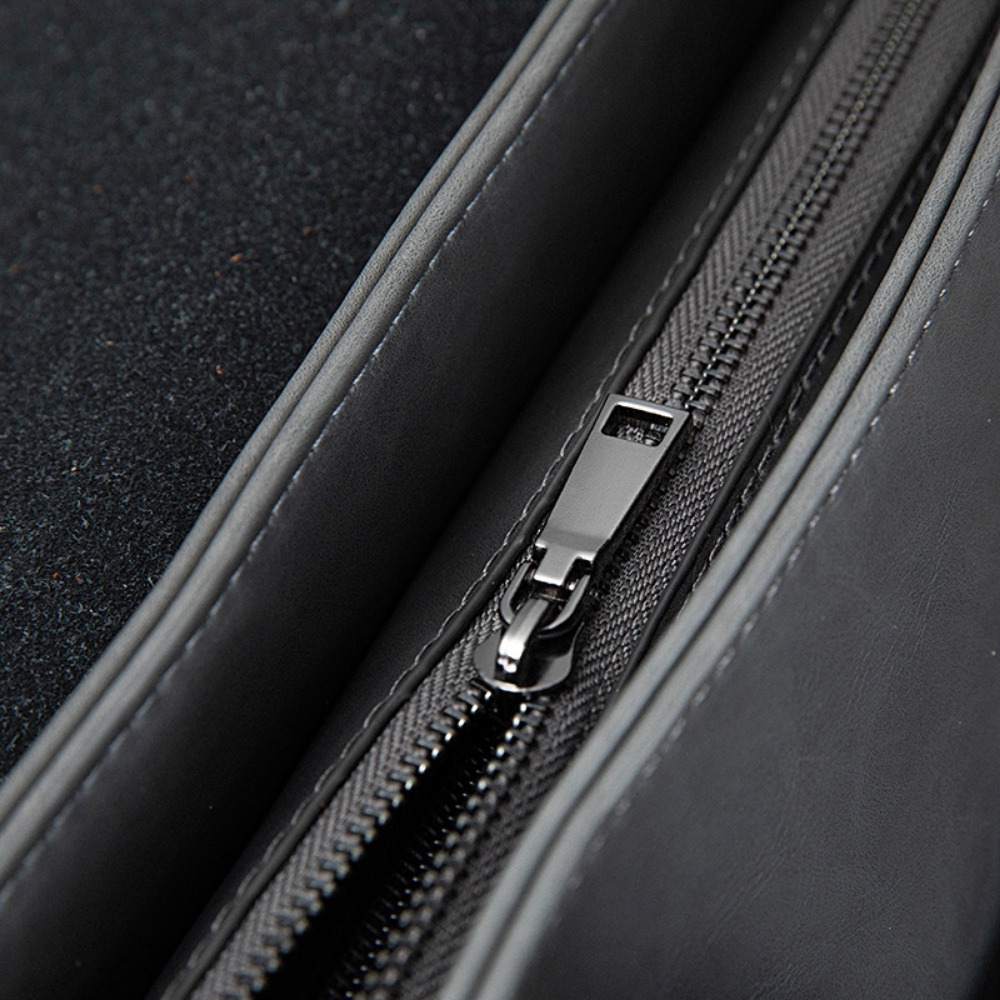 Modern Structured Leather Business Bag