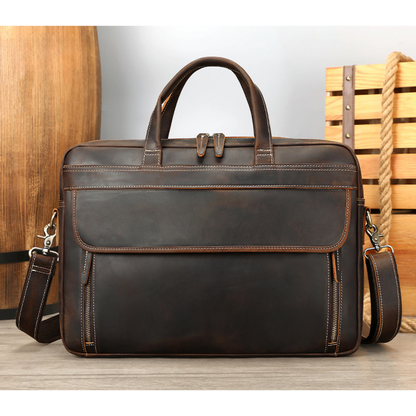 Classic Professional Leather Briefcase