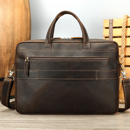 Classic Professional Leather Briefcase