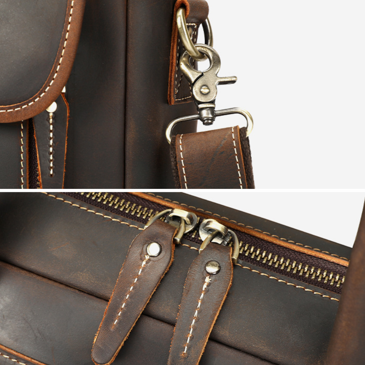 Classic Professional Leather Briefcase