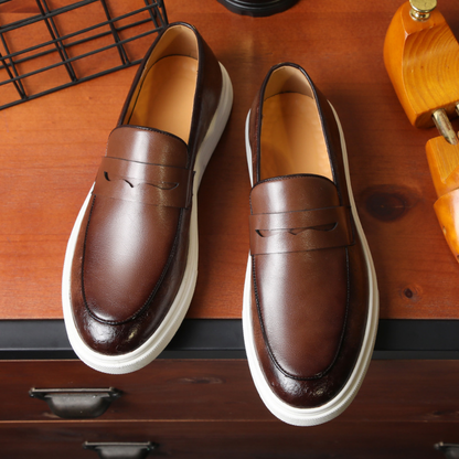 Mocassim Masculino em Couro Montclair