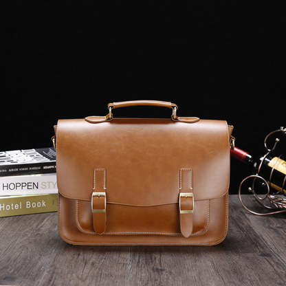 Elegant Artisan Leather Briefcase