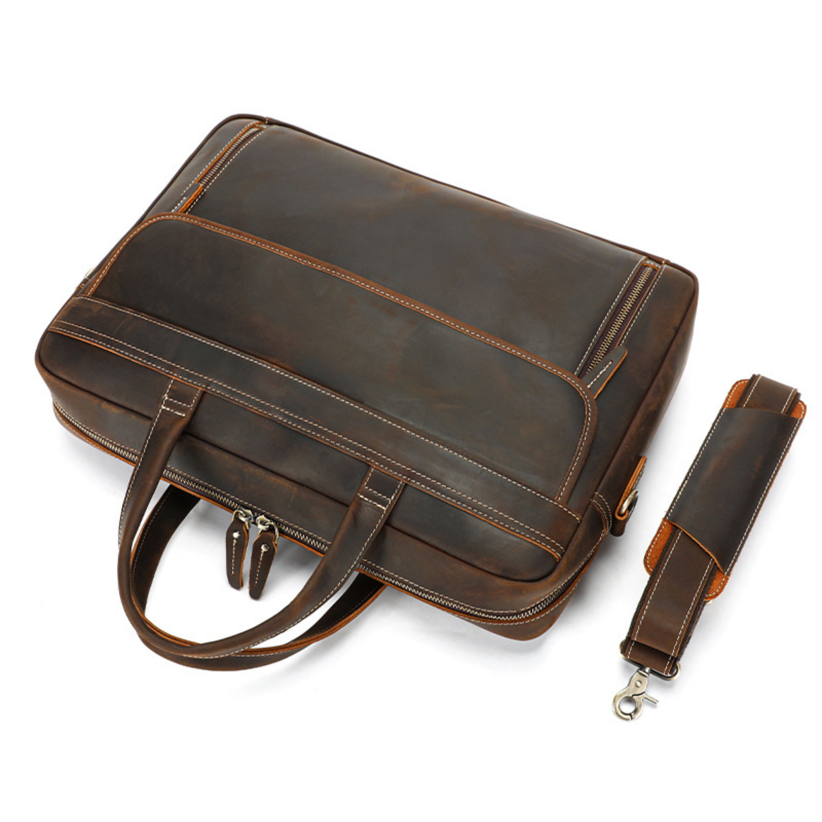 Classic Professional Leather Briefcase