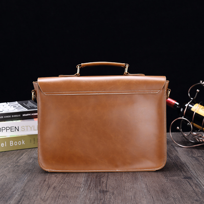 Elegant Artisan Leather Briefcase