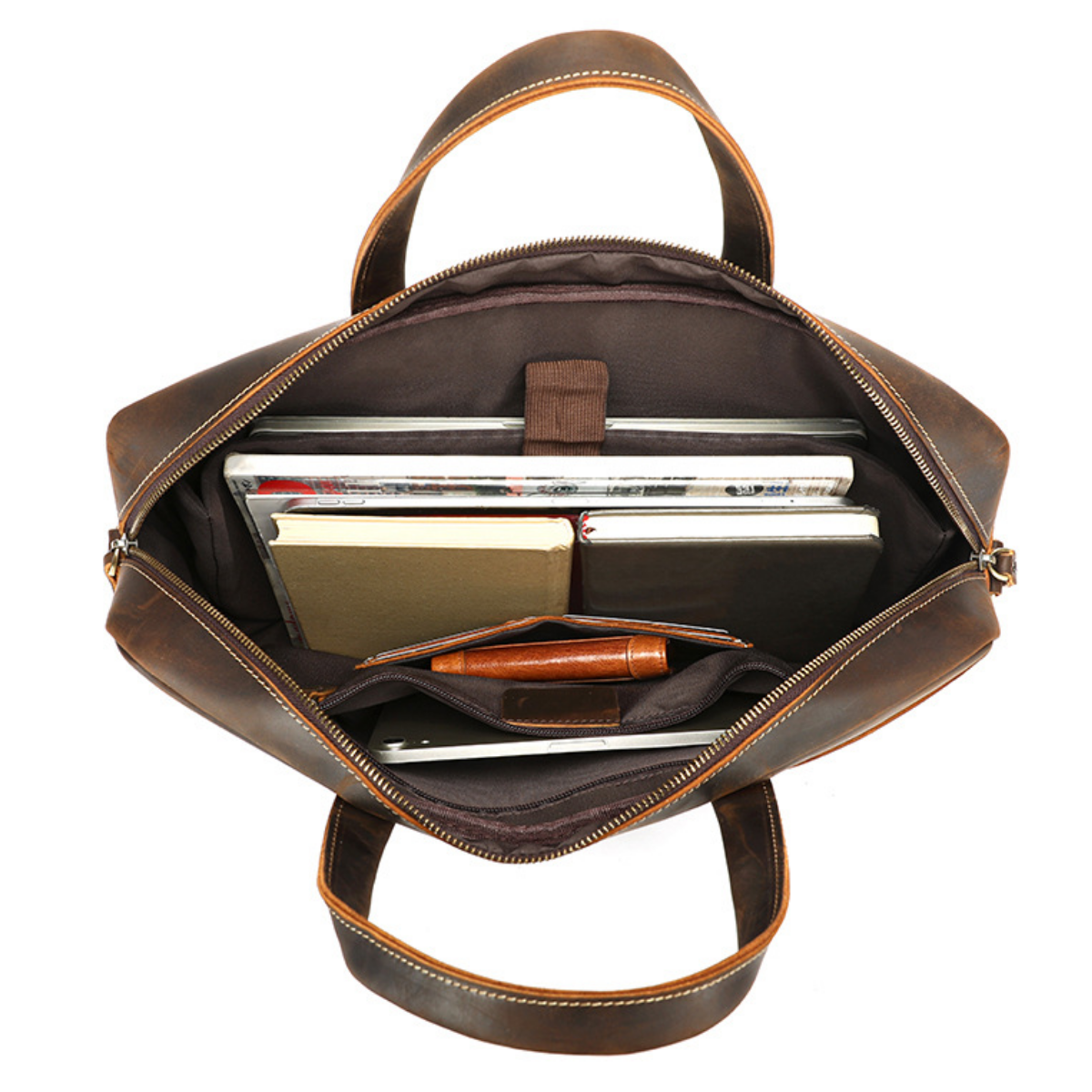 Classic Professional Leather Briefcase