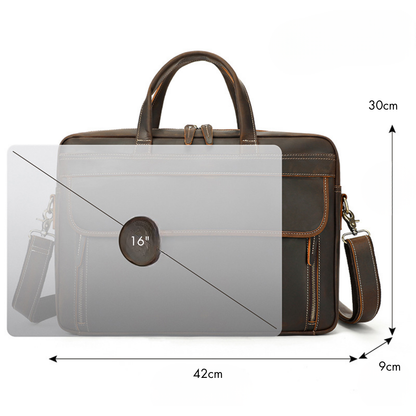 Classic Professional Leather Briefcase