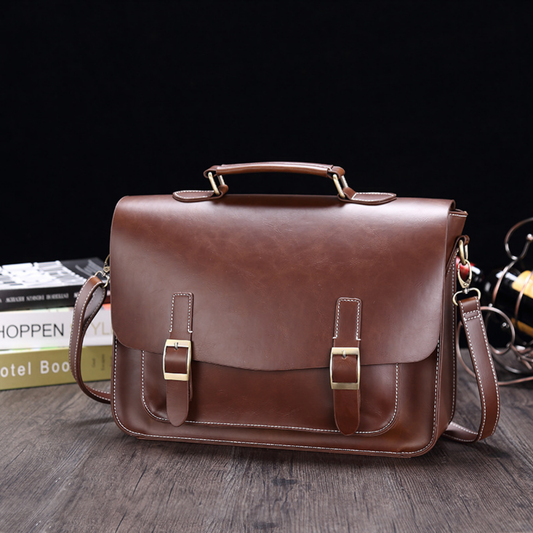 Elegant Artisan Leather Briefcase