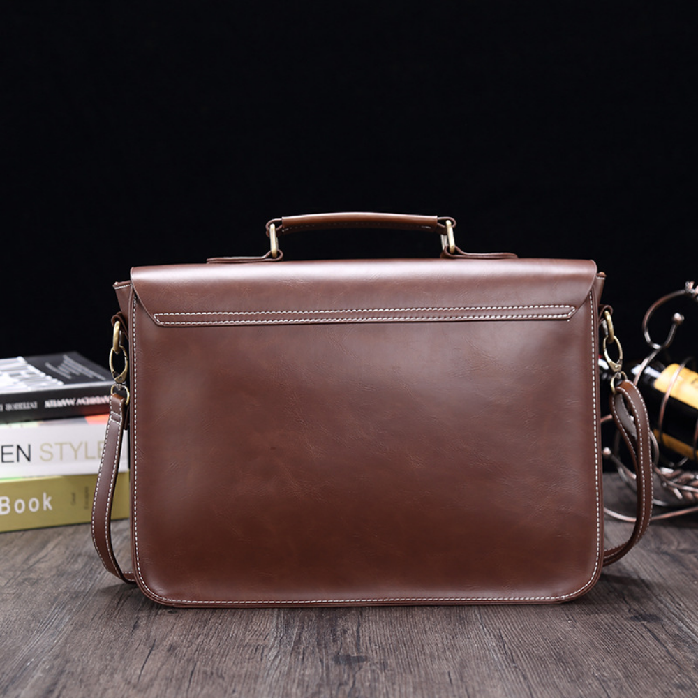 Elegant Artisan Leather Briefcase