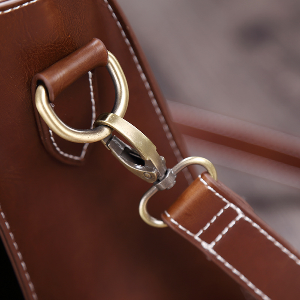 Elegant Artisan Leather Briefcase