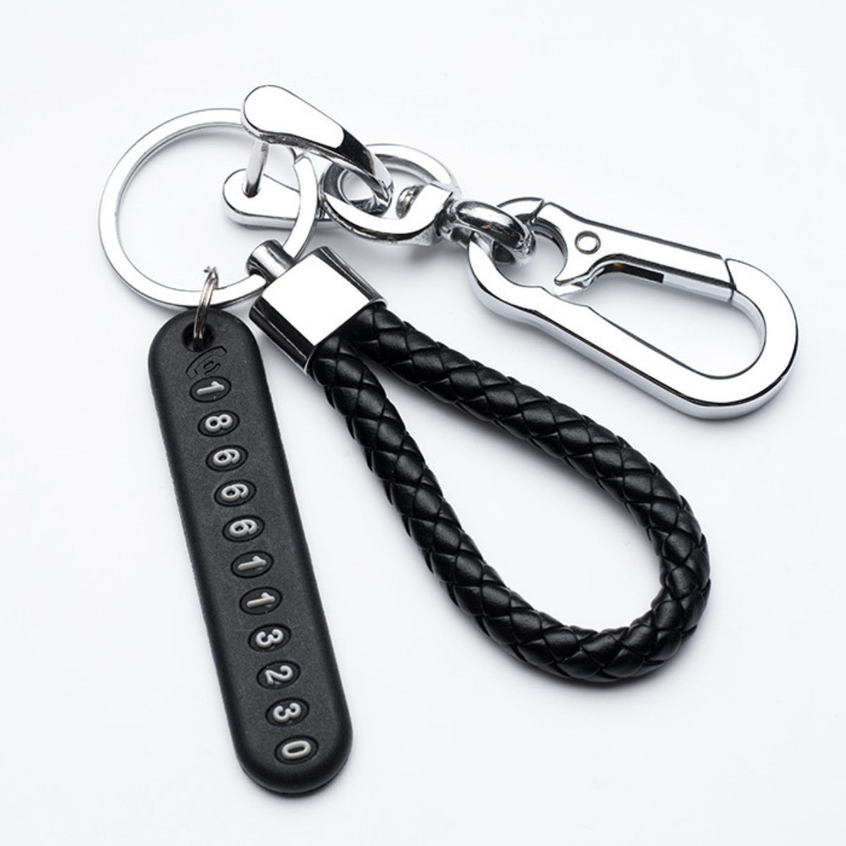 Leather Luggage Phone ID Tag