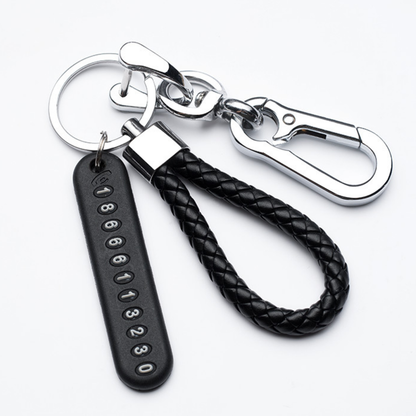 Leather Luggage Phone ID Tag