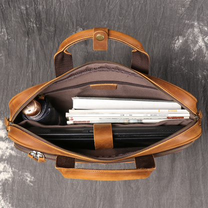 Artisan Handcrafted Leather Briefcase