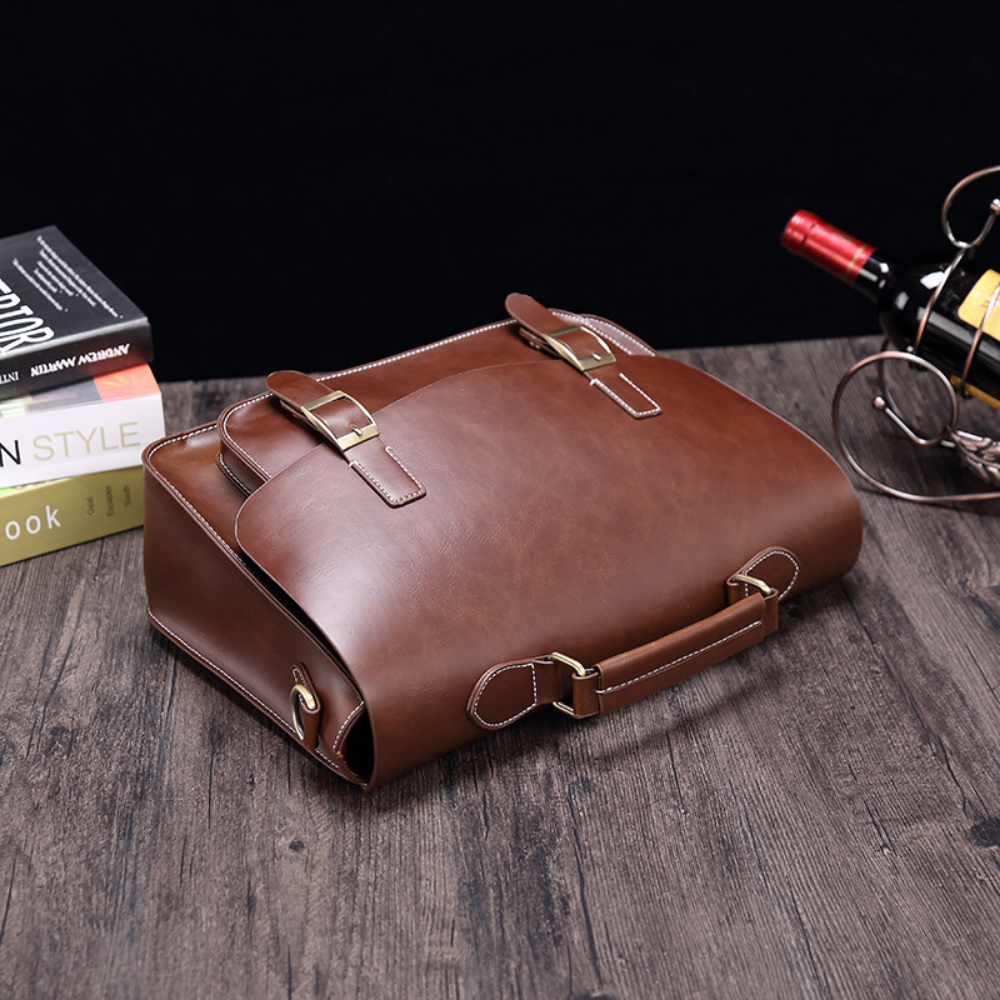 Elegant Artisan Leather Briefcase