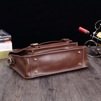 Elegant Artisan Leather Briefcase