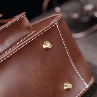 Elegant Artisan Leather Briefcase