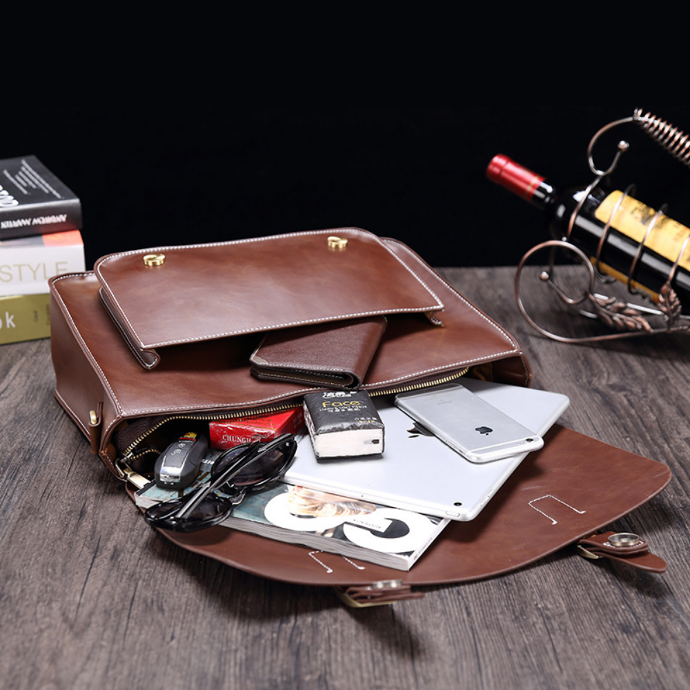 Elegant Artisan Leather Briefcase