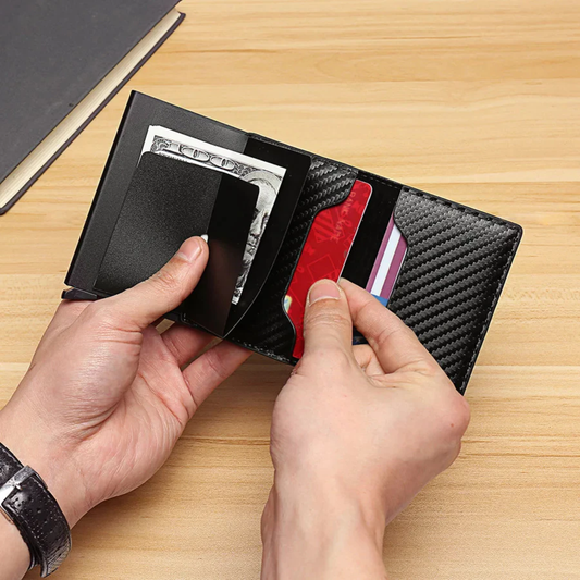 Carbon Fibre Slim RFID Blocking Wallet