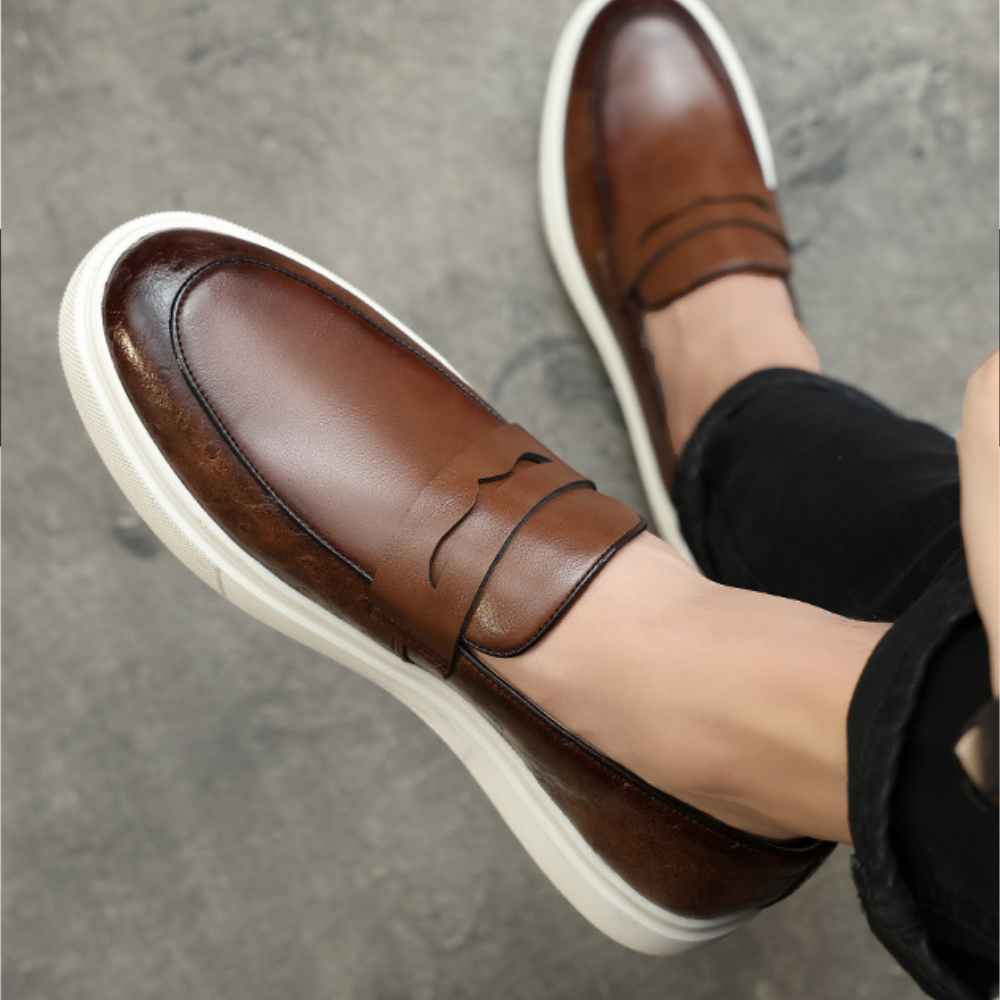Mocassim Masculino em Couro Montclair
