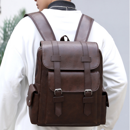 Rugged Heritage Leather Backpack