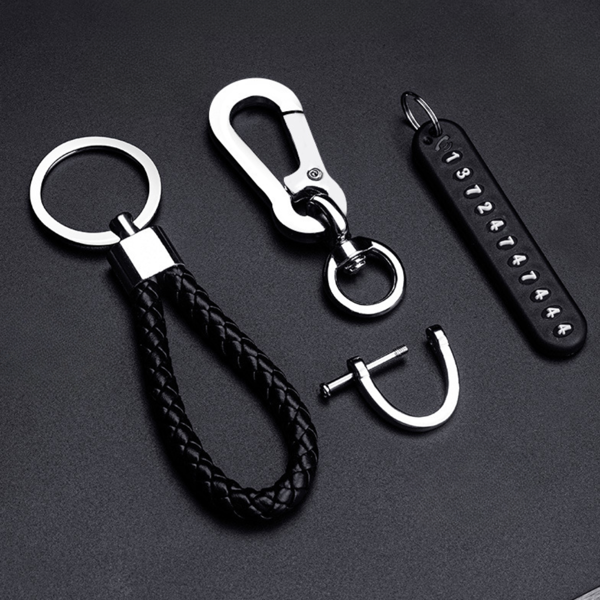 Leather Luggage Phone ID Tag
