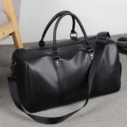 Classic Leather Overnighter Duffle