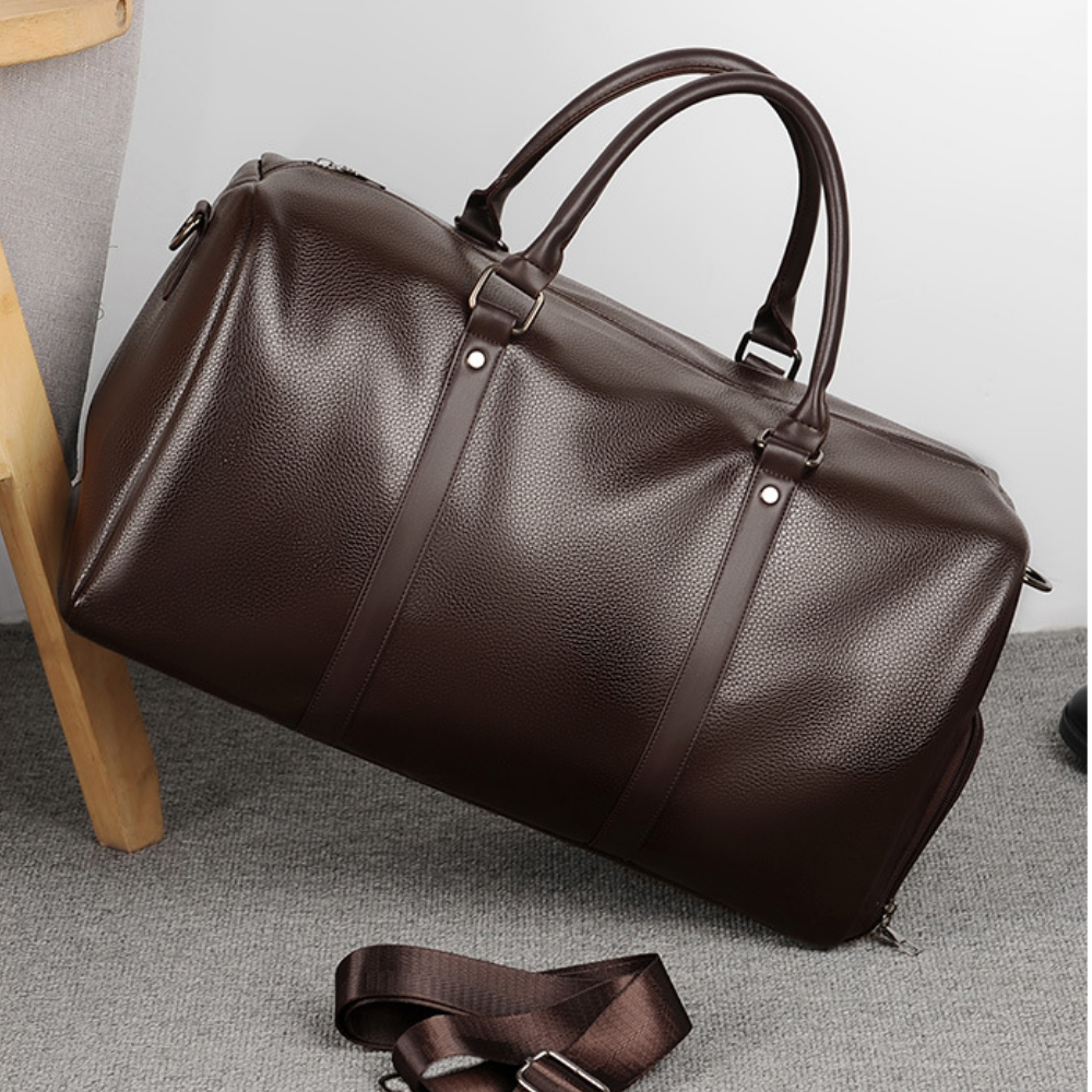 Classic Leather Overnighter Duffle