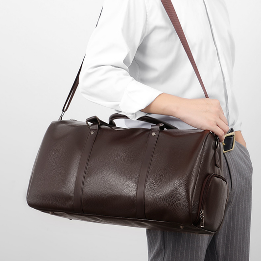 Classic Leather Overnighter Duffle